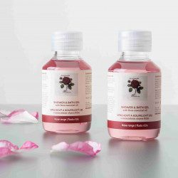 Sprchový a koupelový gel s esenciálním olejem růže