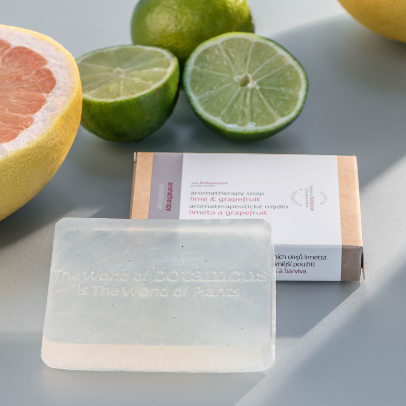 Aromaterapeutické mýdlo limeta a grapefruit
