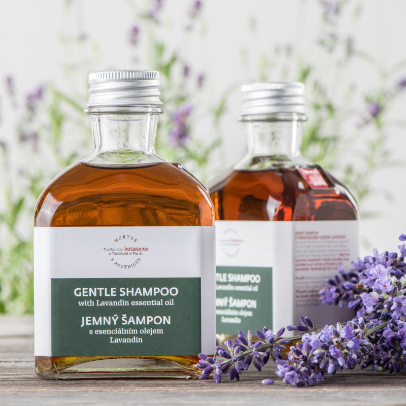 Jemný šampon s esenciálním olejem lavandin